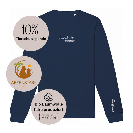 Sweater Pawfectly Imperfect Navy (Tierschutzprodukt)